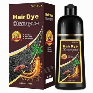 Hair Dye Shampoo 3 in 1, Dark Brown/Coffee Hair Dye 16.9 FL Oz *new*